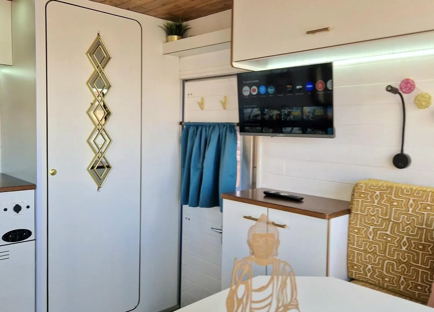 Static Camper In Front Of The Sea Hotel El Medano